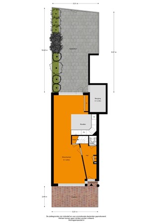 Floorplan - Grundel 63, 2377 DA Oude Wetering